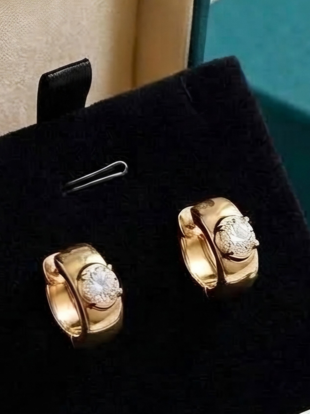 Moissanite 1 CTW Gold Huggie Hoop Earrings